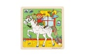 Puslespil - Pippi Langstrømpe Pippi - Framed Wooden Puzzle - Horse - 8633