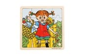 Puslespil - Pippi Langstrømpe Pippi - Framed Wooden Puzzle - Pippi And Mr. Nilss - 8634