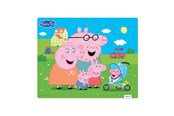 Brætspil - Peppa Pig - Framed Cardboard Puzzle - Family - 9054