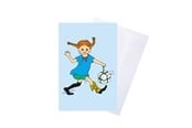 Hobby artikler - Pippi Langstrømpe Pippi - Greeting Card w. Envelope - Pink - 8616