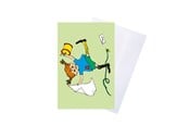 Hobby artikler - Pippi Langstrømpe Pippi - Greeting Card w. Envelope - Green - 8618