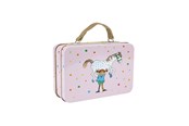 Små gaver til børn - Astrid Lindgren Pippi - Small Tin Suitcase - Pink - 8595