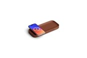Mobil - Adaptere & Opladere - Twelve South Valet Small - Leather Charging Tray | Qi2 15W | USB-C 35W - TS-2684