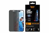 Mobil - Beskyttelsesglas - PanzerGlass 2-Way Privacy Screen Protector iPhone 16 | 15 | Ultra-Wide Fit w. Fastfit in-a-box - PG97404