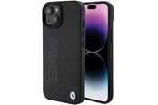 Mobil - Covers & Cases - BMW MagSafe Leather Hot Stamp Case for iPhone 15 Plus - Black - 3666339145354