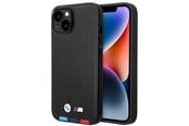 Mobil - Covers & Cases - BMW BMHCP14M22PTDK iPhone 14 Plus 6.7 "black / black Leather Stamp Tricolor - 3666339066819