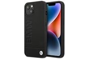 Mobil - Covers & Cases - BMW BMHCP14MSLLBK iPhone 14 Plus 6.7 "black / black Leather Stamp - 3666339090395