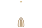 Lamper - EGLO ALOBRASE PENDEL E27 Ø300 BM/AMBER - 98647