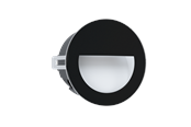 Lamper - EGLO ARACENA UDE INDBYG VÆG Ø125 2,5W 300LM 4000K IP65 SORT - 99576