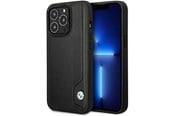 Mobil - Covers & Cases - BMW BMHCP14L22RBDK iPhone 14 Pro 6.1" black/black hardcase Leather Blue Dots - 3666339066420