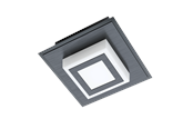 Lamper - EGLO MASIANO 1 VÆG/LOFT 340LM SORT/SATIN - 99361