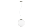 Lamper - EGLO PIEDALE PRO PENDEL GLAS E27 L2000 Ø300 HVID - 63268