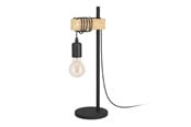 Lamper - EGLO TOWNSHEND 1 BORD SORT/TRÆ - 32918