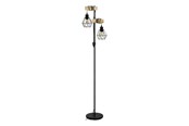 Lamper - EGLO Stars of Light TOWNSHEND 5 GULV 2L SORT/TRÆ - 43137