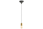 Lamper - EGLO YORTH OPHÆNG E27 2M SNOET ANTIK GULD - 32537