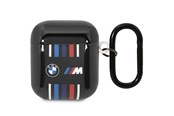 Mobil - Andet Tilbehør - BMW BMA222SWTK AirPods 1/2 cover black/black Multiple Colored Lines - 3666339089627