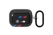 Mobil - Andet Tilbehør - BMW BMAP222SOTK AirPods Pro 2 gen cover black/black Tricolor Stripes - 3666339123864