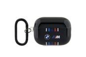 Mobil - Andet Tilbehør - BMW BMAP222SWTK AirPods Pro 2 gen cover black/black Multiple Colored Lines - 3666339123871