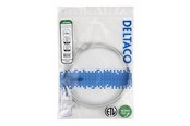 Netværkskabel - Deltaco patch cable - 1.5 m - grey - Grå - TP-6105-SLIM