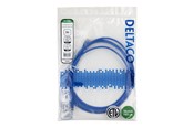 Netværkskabel - Deltaco patch cable - 2 m - blue - Blå - TP-62B-SLIM