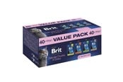 Katte - Brit Premium by Nature Value pack Sterilised Box - wet cat food - 40x100g - 8595602585878