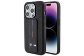 Mobil - Covers & Cases - BMW Grip Stand Smooth & Perforated case for iPhone 15 Pro - black - 3666339204587