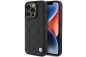 Mobil - Covers & Cases - BMW Leather Quilted case for iPhone 15 Pro Max - black - 3666339142414