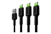 USB kabel - Green Cell GC Ray - USB-C cable - USB to USB-C - 1.2 m - KABGCSET02