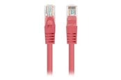 Netværkskabel - Lanberg patch cable - 1 m - red RAL 3017 - Rød - PCU5-20CC-0100-R