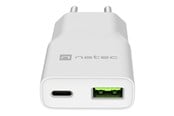 Mobil - Adaptere & Opladere - Natec Ribera power adapter - GaN slim - USB USB-C - 20 watt - NUC-2376