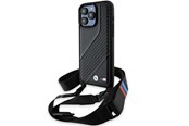 Mobil - Covers & Cases - BMW M Edition Carbon Stripe & Strap case for iPhone 15 Pro - black - 3666339235437
