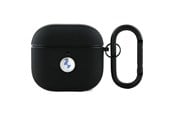 Mobil - Andet Tilbehør - BMW BMA4SSLBK AirPods 4 cover black/black Geniune Leather Silver Logo - 3666339397456