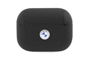 Mobil - Andet Tilbehør - BMW BMAP2SSLBK AirPods Pro 2 (2022/2023) cover black/black Geniune Leather Silver Logo - 3666339112295