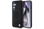 Mobil - Covers & Cases - BMW Leather Half Textured MagSafe Case for Samsung Galaxy S25 - Black - 3666339448776
