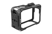 Actionkamera tilbehør - Puluz Metal Protective Case with Cold Shoe Mount for DJI Osmo Action 6 - PU1074B