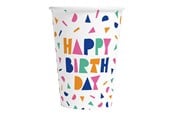 Legetøj - Globos Happy Birthday Paper Cups 210ml - 8 pcs. - 7179
