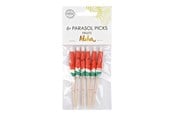 Legetøj - Globos Aloha Paper Parasol Cocktail Picks - 8cm - 9327