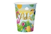 Legetøj - Globos Aloha Paper Cups 210ml - 8 pcs. - 9349