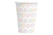 Legetøj - Globos Paper Cups 210ml Watercolors Hearts - 8 pcs. - 4485