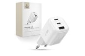 Mobil - Adaptere & Opladere - Tech-Protect NCA100W-GaN 3-Port PD 3.2 100W / QC3.0 Wall Charger - White - 5906302323425
