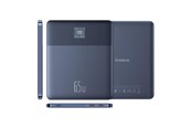 Powerbank - Baseus Blade2 12000mAh 65W Power Bank with Digital Display (Incl. Black 50cm USB-C to USB-C 100W cable) - Blue - P10063801323-00