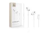 Hovedtelefoner/headset - Tech-Protect Ultraboost Core G3 USB-C Wired Headphones - White - 5906302324231