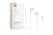 Hovedtelefoner/headset - Tech-Protect Ultraboost Core G4 Mini Jack Wired Headphones - White - 5906302324293