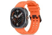 Smartwatch - Tilbehør - Tech-Protect Silicone Air Strap for Samsung Galaxy Watch Ultra/Ultra2 47mm - Orange - 5906302341412