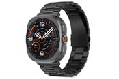 Smartwatch - Tilbehør - Tech-Protect Stainless Steel Bracelet for Samsung Galaxy Watch Ultra/Ultra2/Ultra2 47mm - Black - 5906302324651