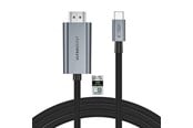 USB kabel - Tech-Protect UltraBoost USB-C to HDMI 2.1 Cable 200 cm 8K 60HZ - Gray - 5906302323920