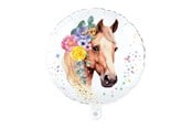 Legetøj - Globos Foil Balloon 18 Inch Round Horses - 7303