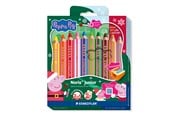 Skrive- og Tegneværktøjer - Staedtler Gurli Gris 3i1 farveblyant 12 stk, Christmas sæt - 140 C10PL1