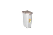 Hunde - Stefanplast foderbeholder hvid/sand 25 liter - 281125