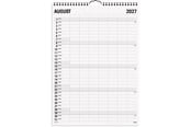 Kalender - Mayland Familiekalender Black and white 7 kol. 2027 - 27066560
